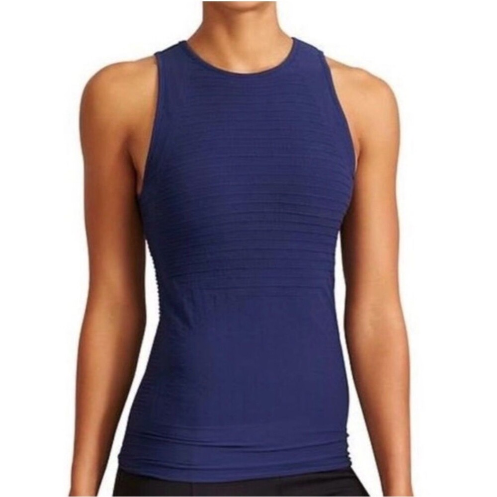 ATHLETA Derek Lam 10C Seamless Union Navy Blue Tank Top Size Small